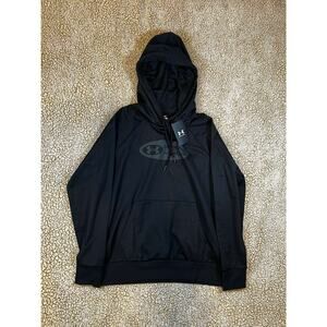 Under Armour Women’s Black Hoodie Medium Loose Fit Pullover Sweatshirt